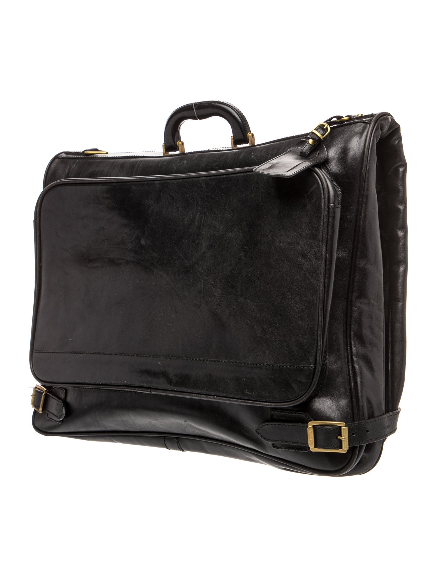 Saint Laurent Leather Garment Bag - Black Garment Covers, Bags