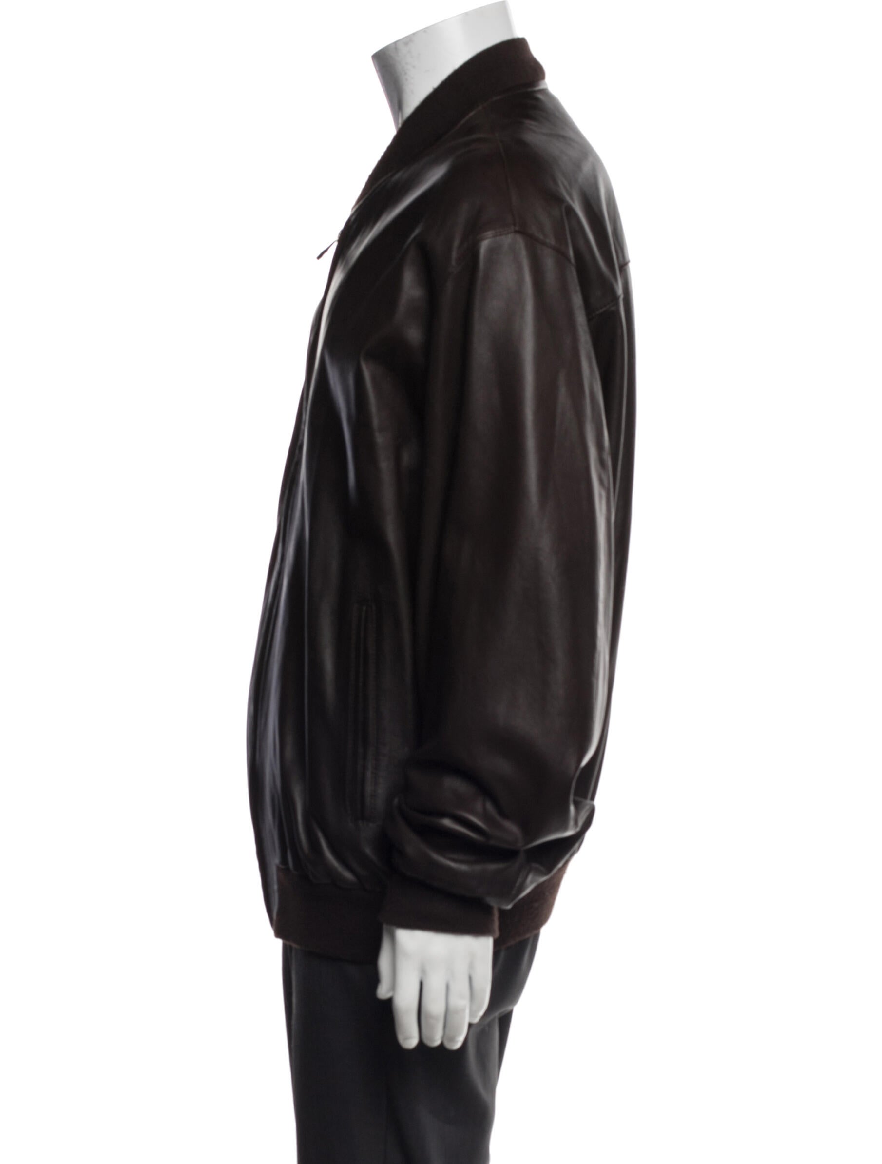 Bally Leather Bomber Jacket