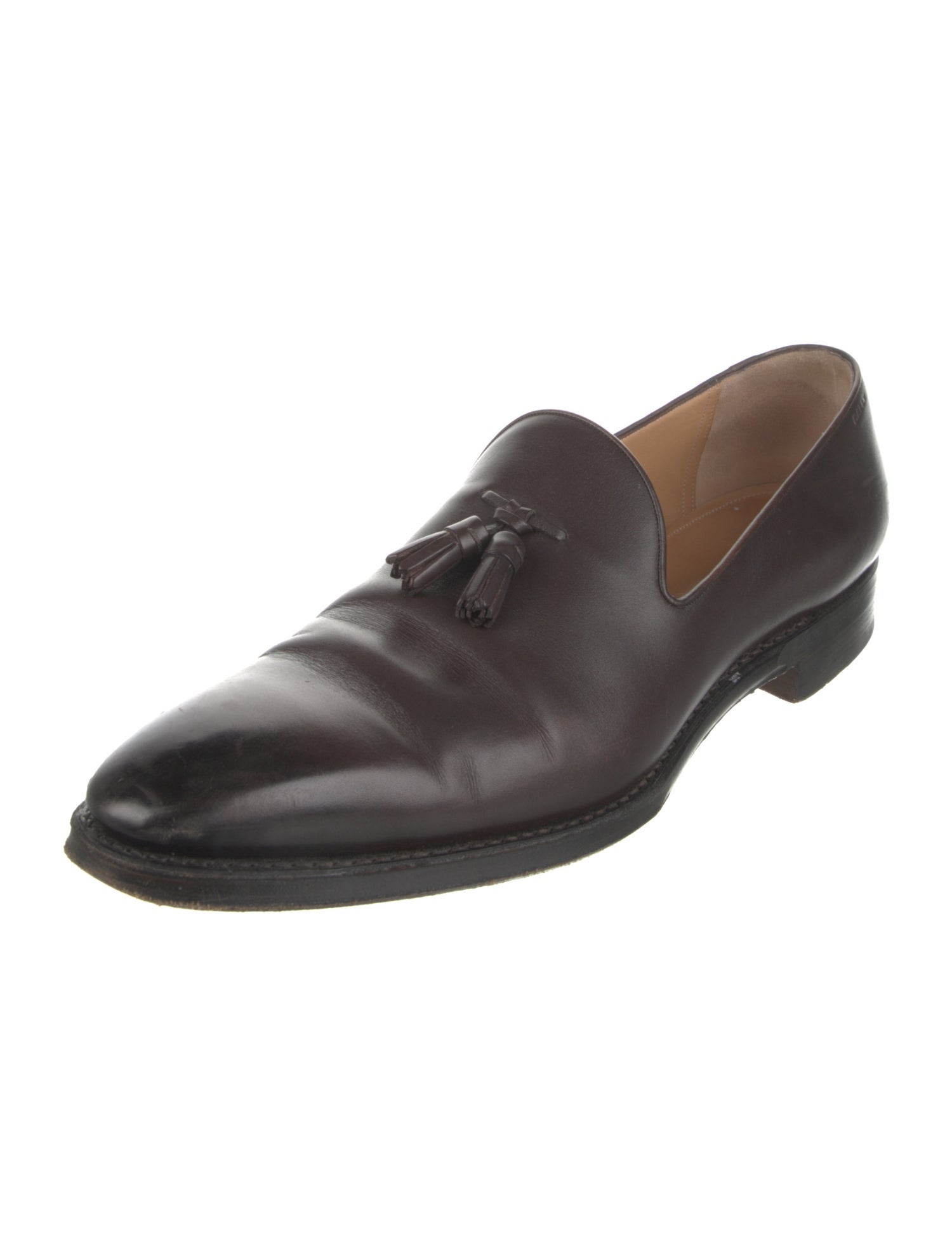 Bally Leather Tassel Accents Loafers