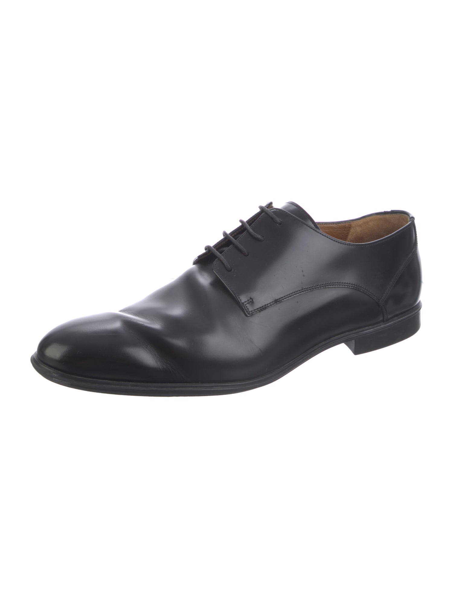 Bally Leather Eyelet Trim Oxfords
