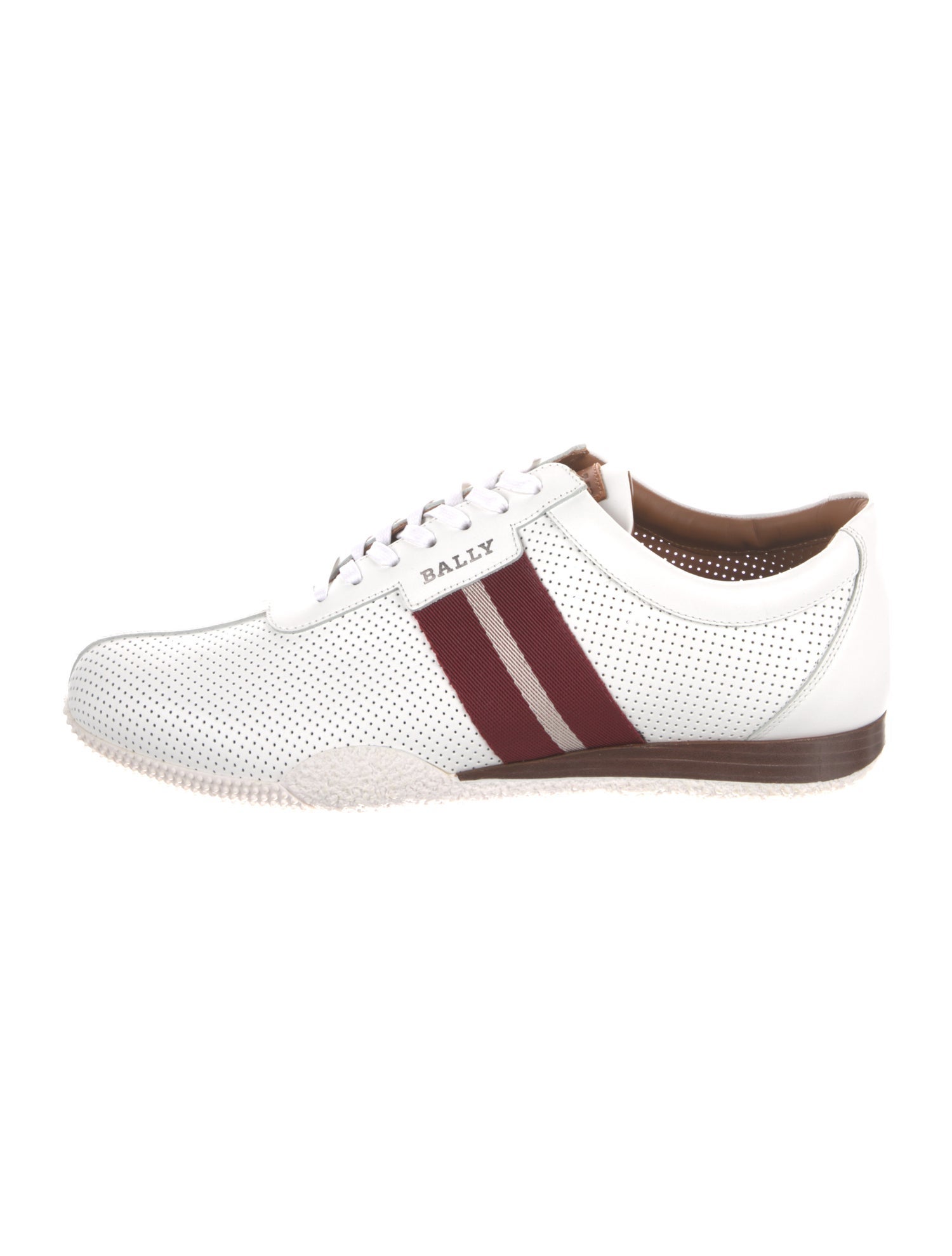 Bally Leather Striped Sneakers