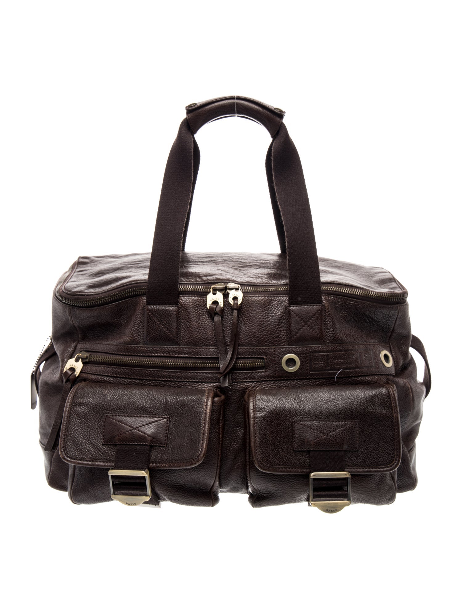 Bally Leather Weekender Bag Vintage