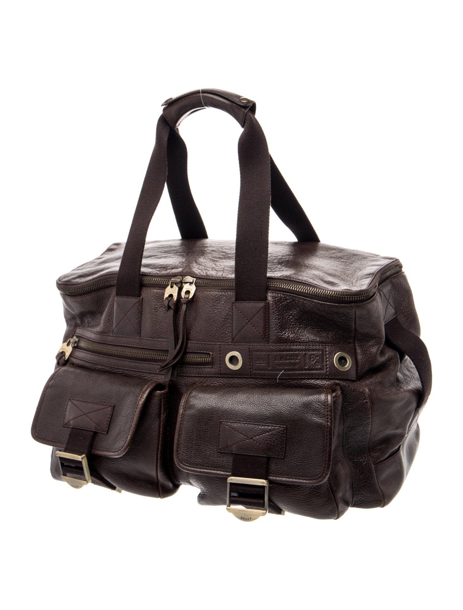 Bally Leather Weekender Bag Vintage