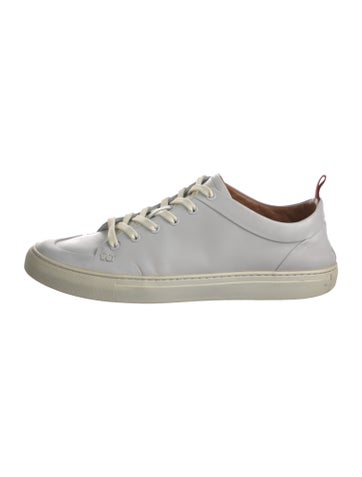 Pre-owned Bally Leather Sneakers In Gray