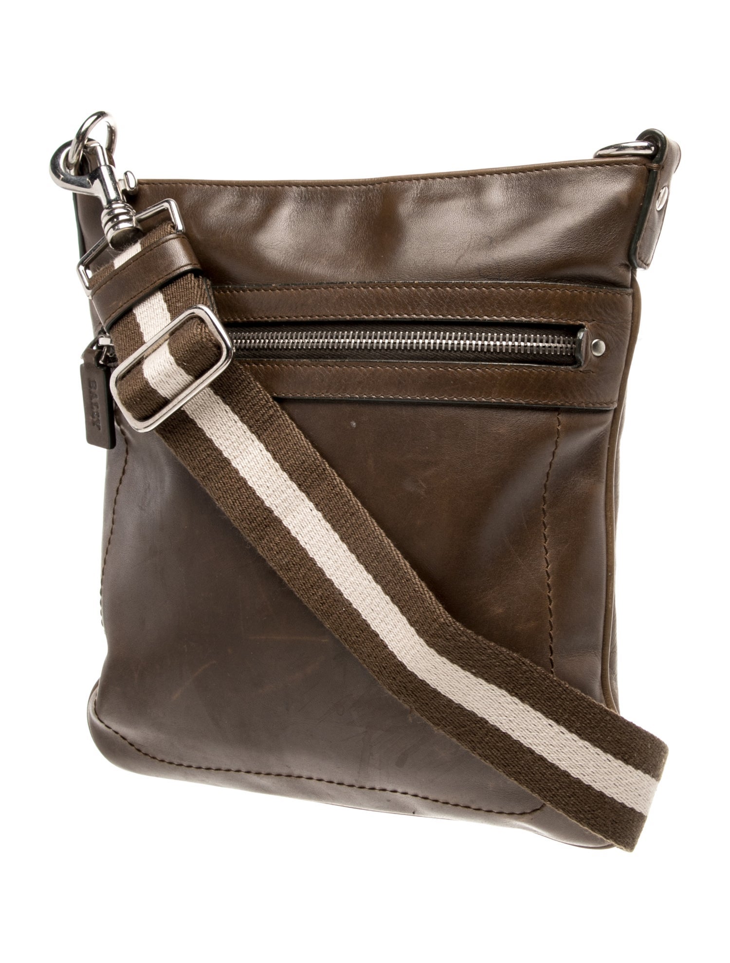 Bally Leather Messenger Bag