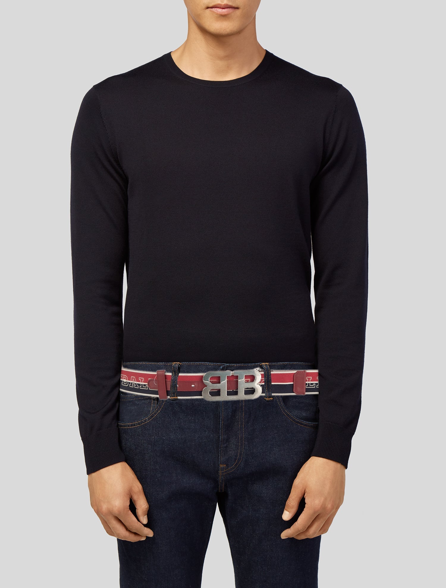 Bally Canvas Waist Belt