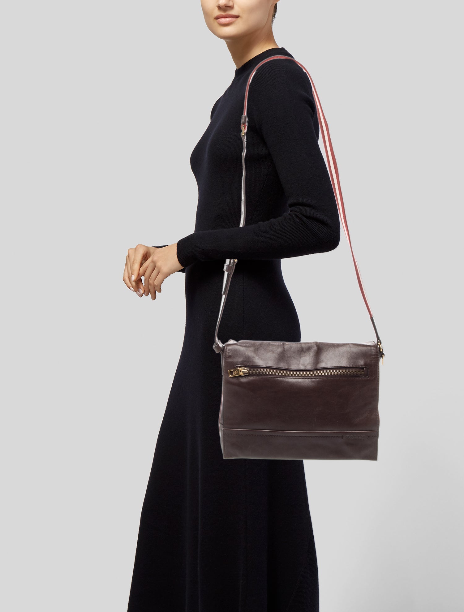 Bally Leather Messenger Bag