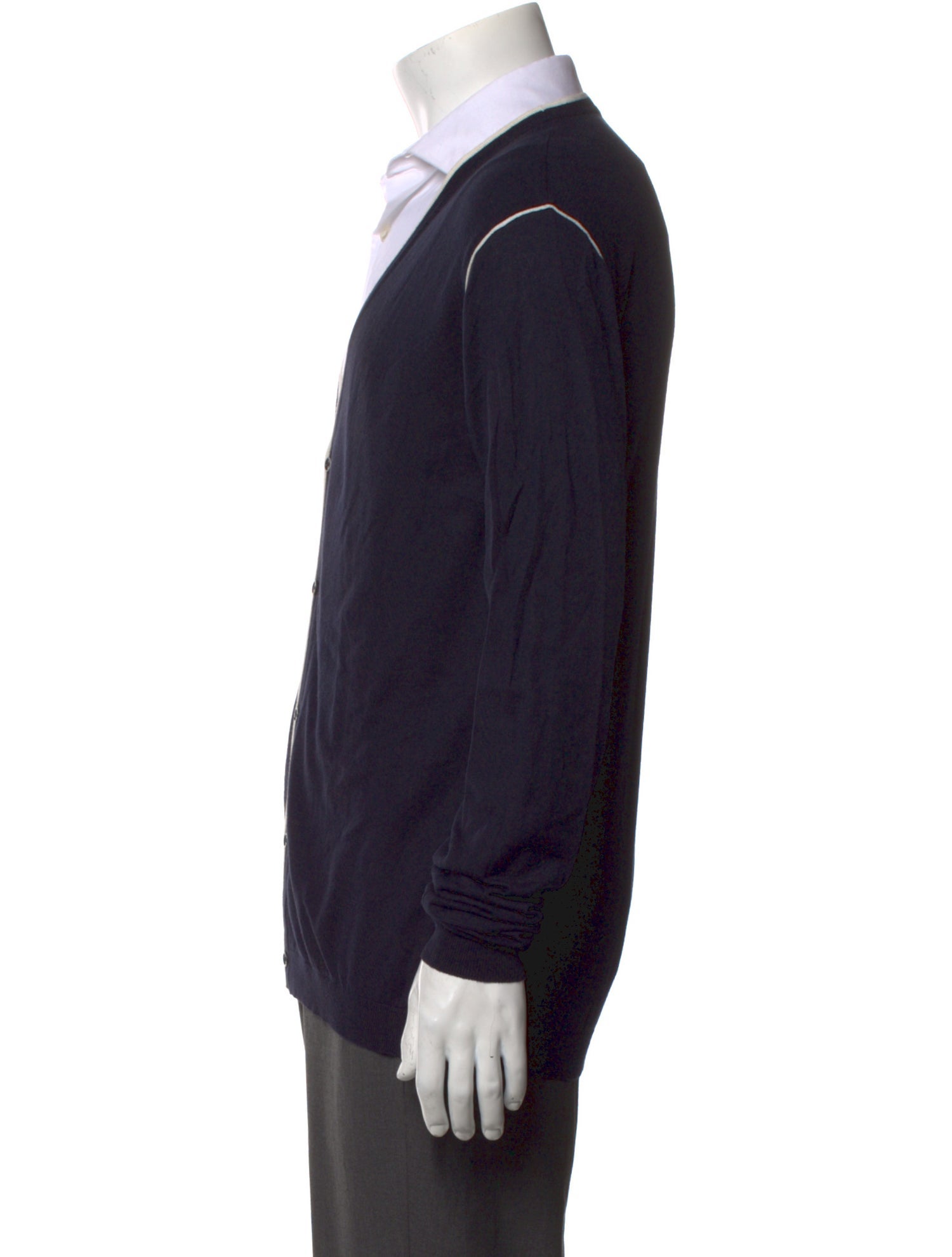 Bally Open Front Long Sleeve Cardigan
