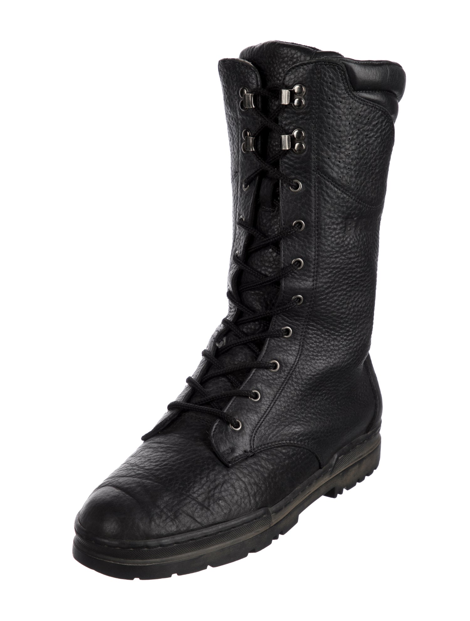 Bally Leather Combat Boots