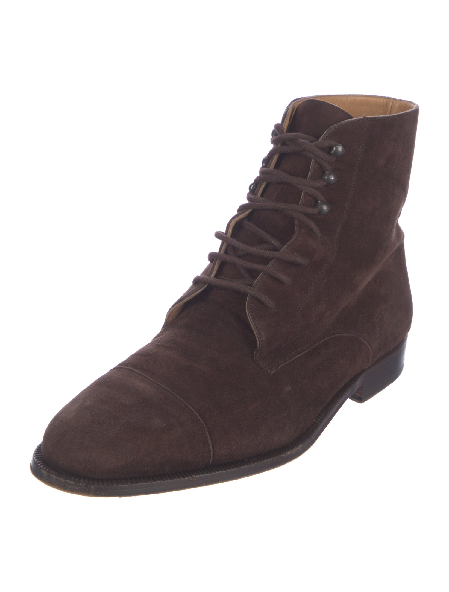Bally Suede Lace-Up Boots