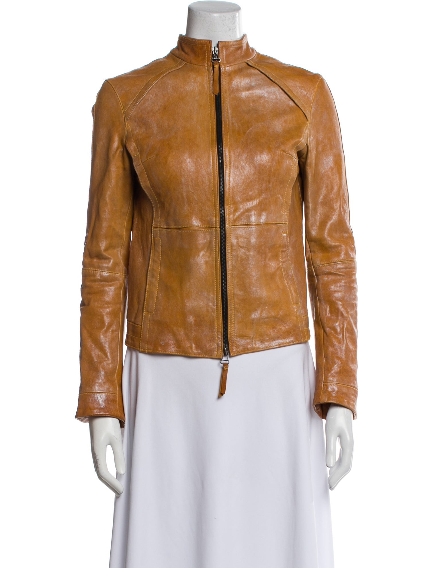 +Beryll Leather Biker Jacket