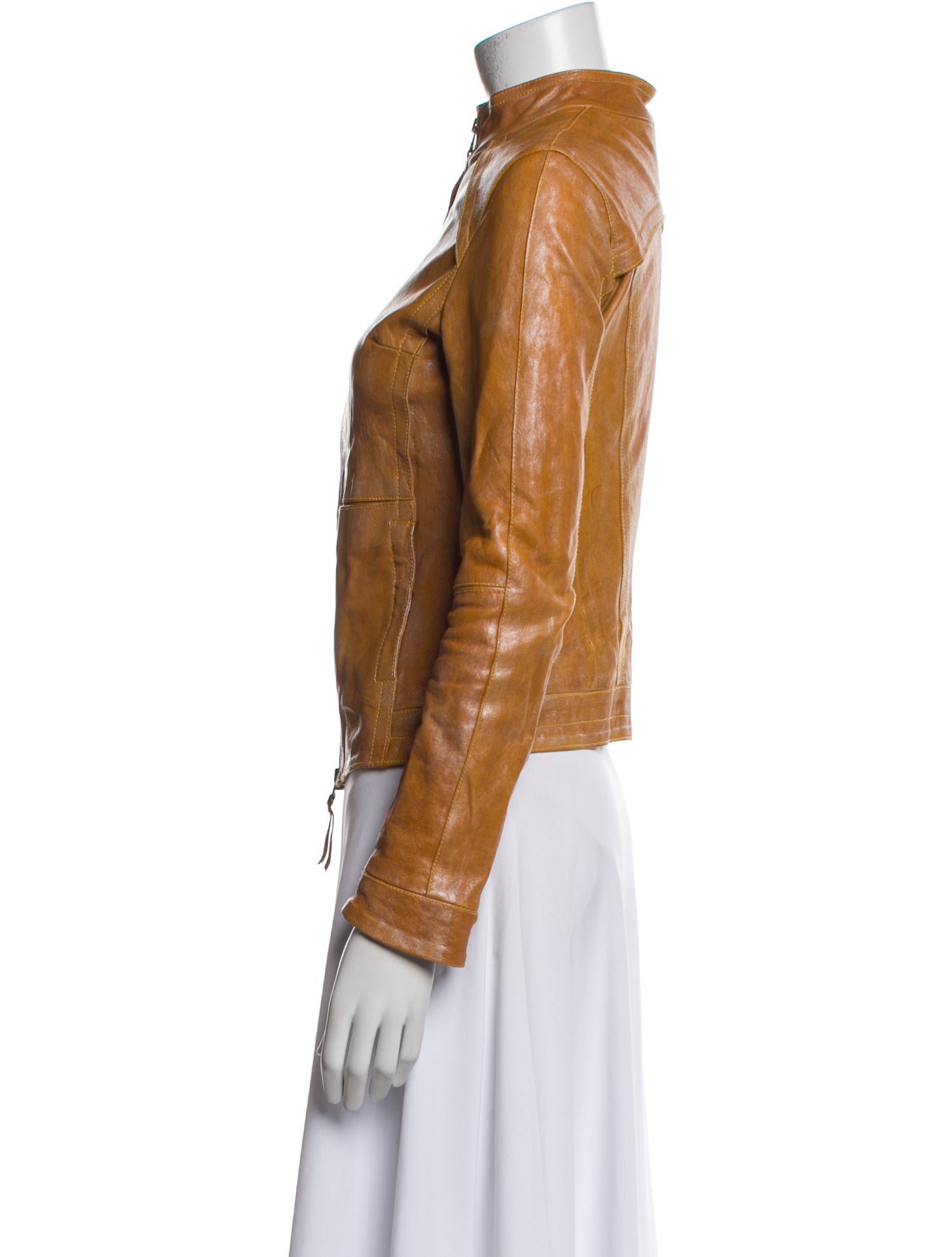 +Beryll Leather Biker Jacket