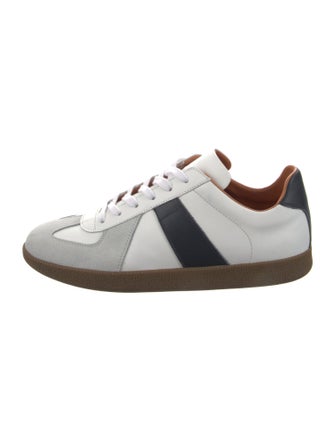 Beckett Simonon Leather Colorblock Pattern Sneakers