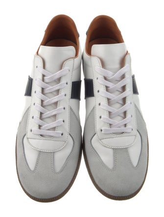 Beckett Simonon Leather Colorblock Pattern Sneakers
