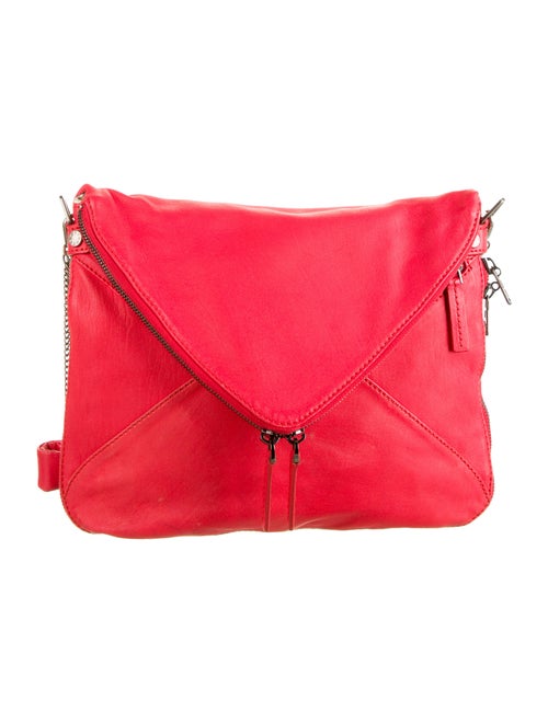 Boyy Printed Leather Shoulder Bag Red