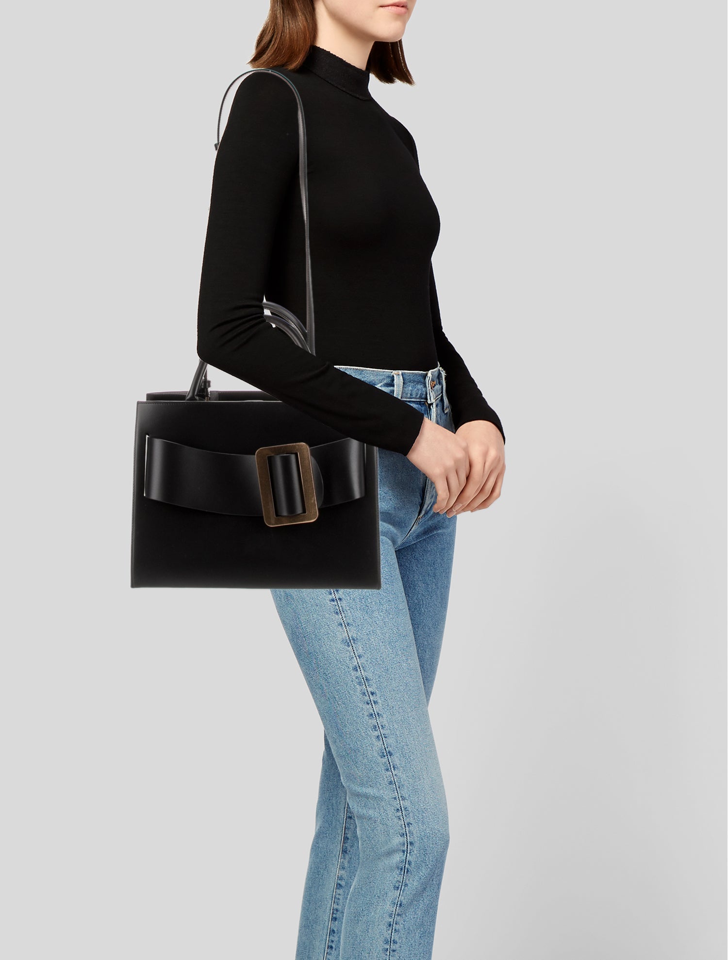 Boyy Leather Top Handle Bag