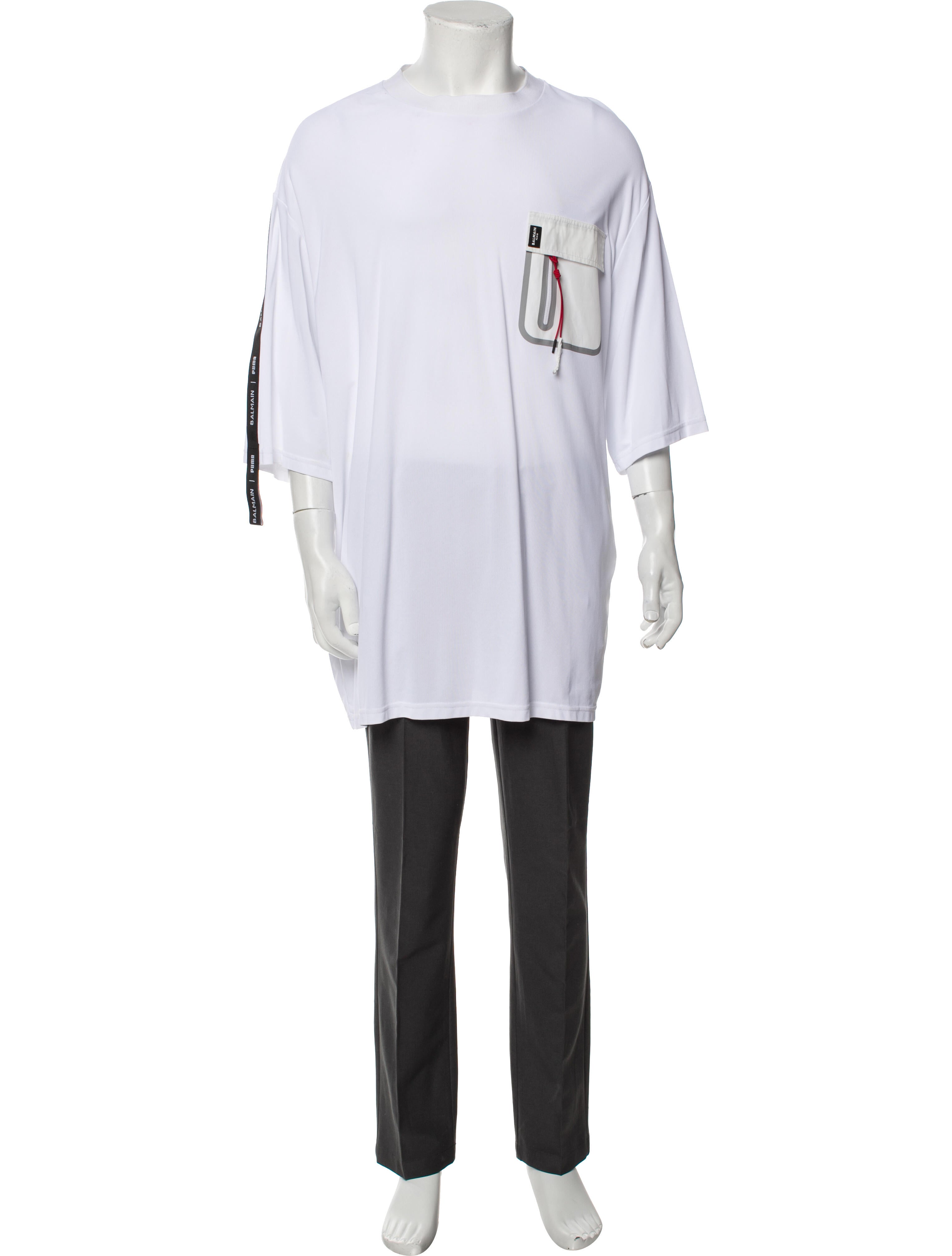 Balmain x Puma Graphic Print Crew Neck T-Shirt