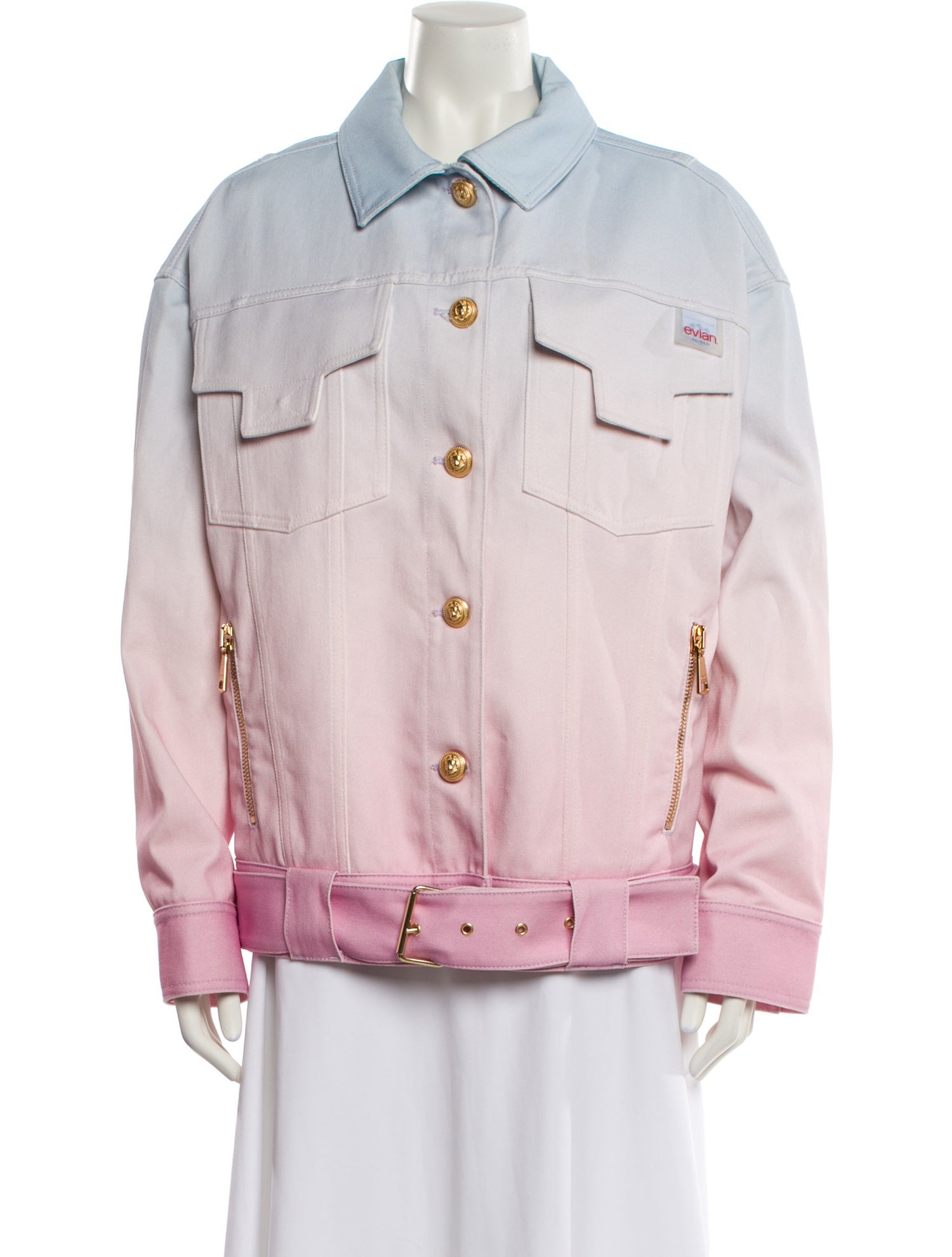 Balmain x Evian Denim Jacket