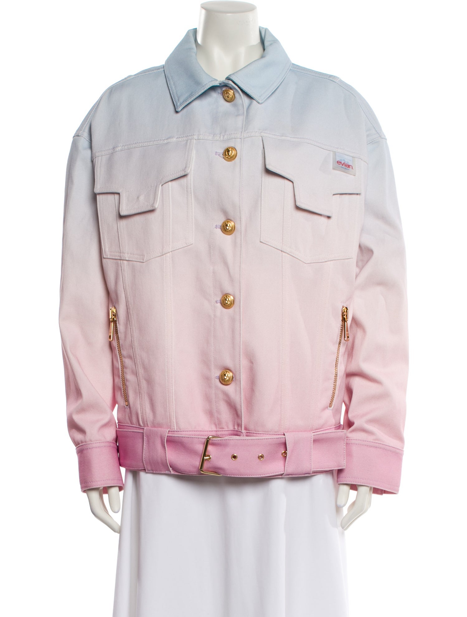 Balmain x Evian Denim Jacket