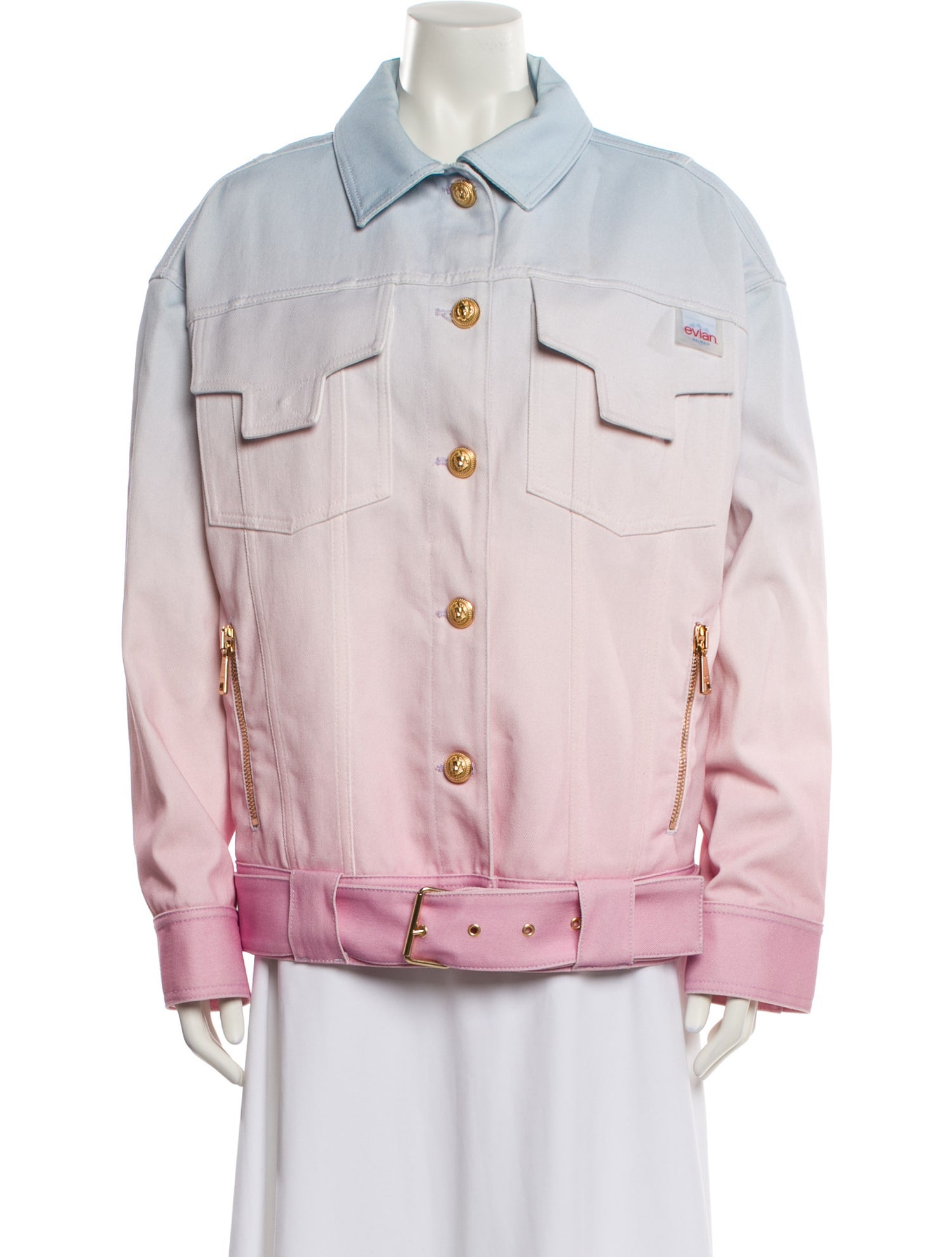 Balmain x Evian Denim Jacket