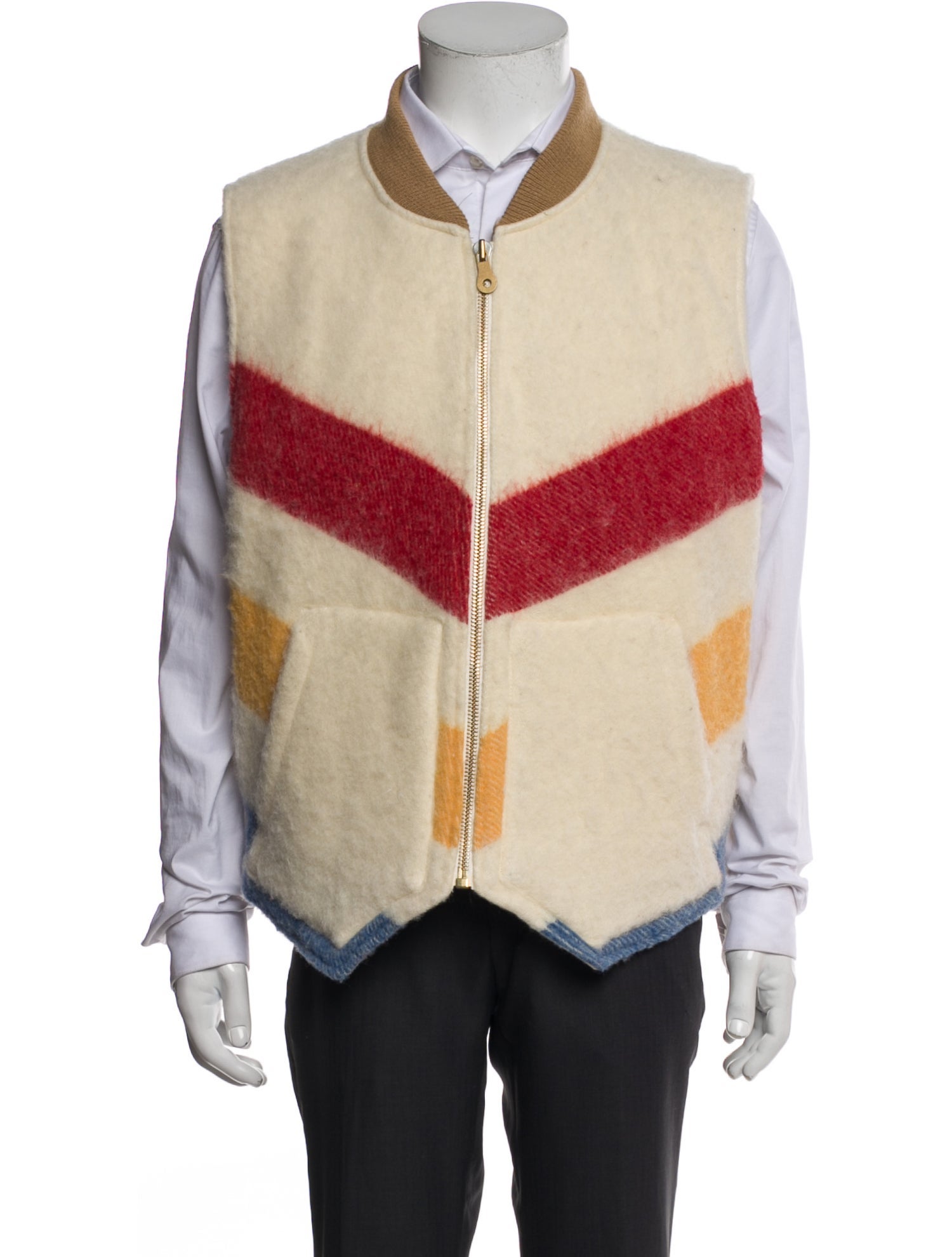 BRUT Colorblock Pattern Vest