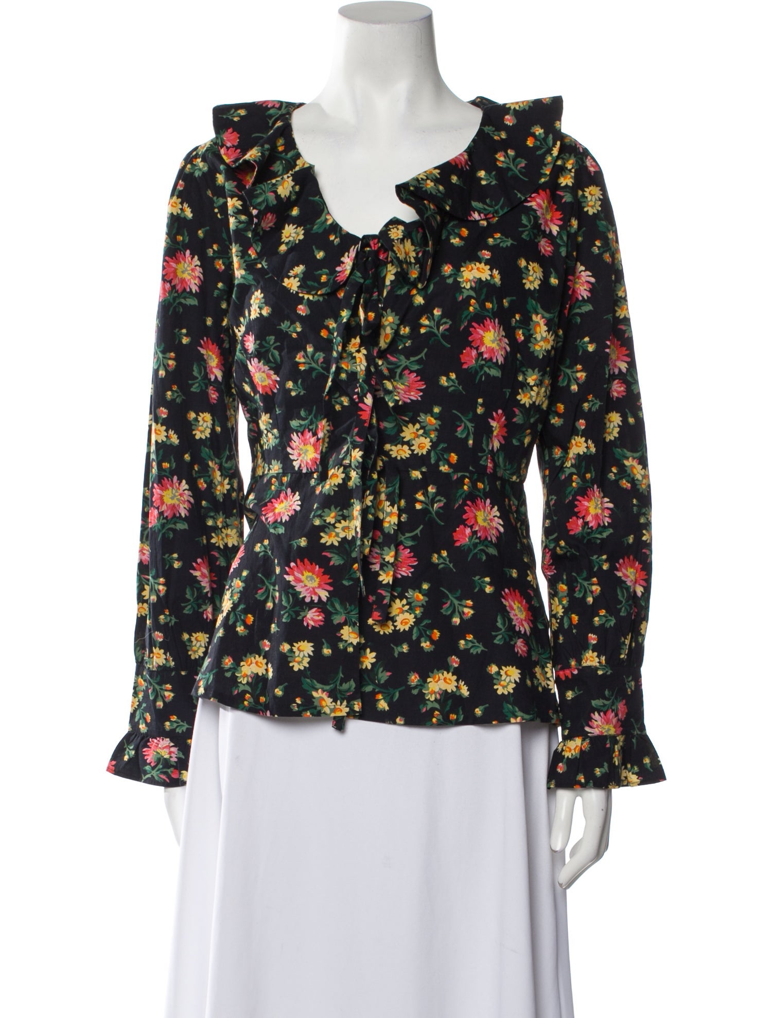 Batsheva x Laura Ashley Floral Print Scoop Neck Blouse w/ Tags