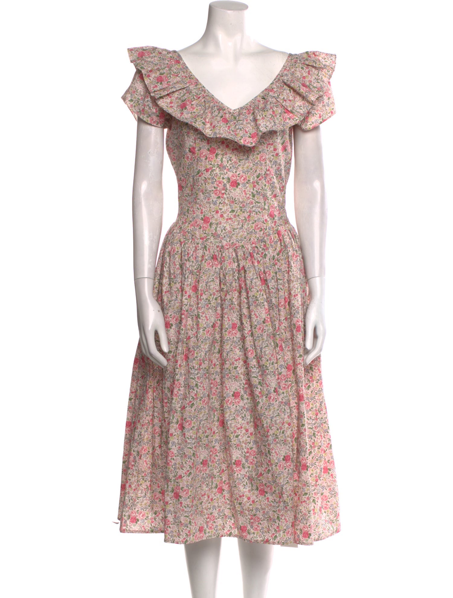 Batsheva x Laura Ashley Floral Print Midi Length Dress w/ Tags