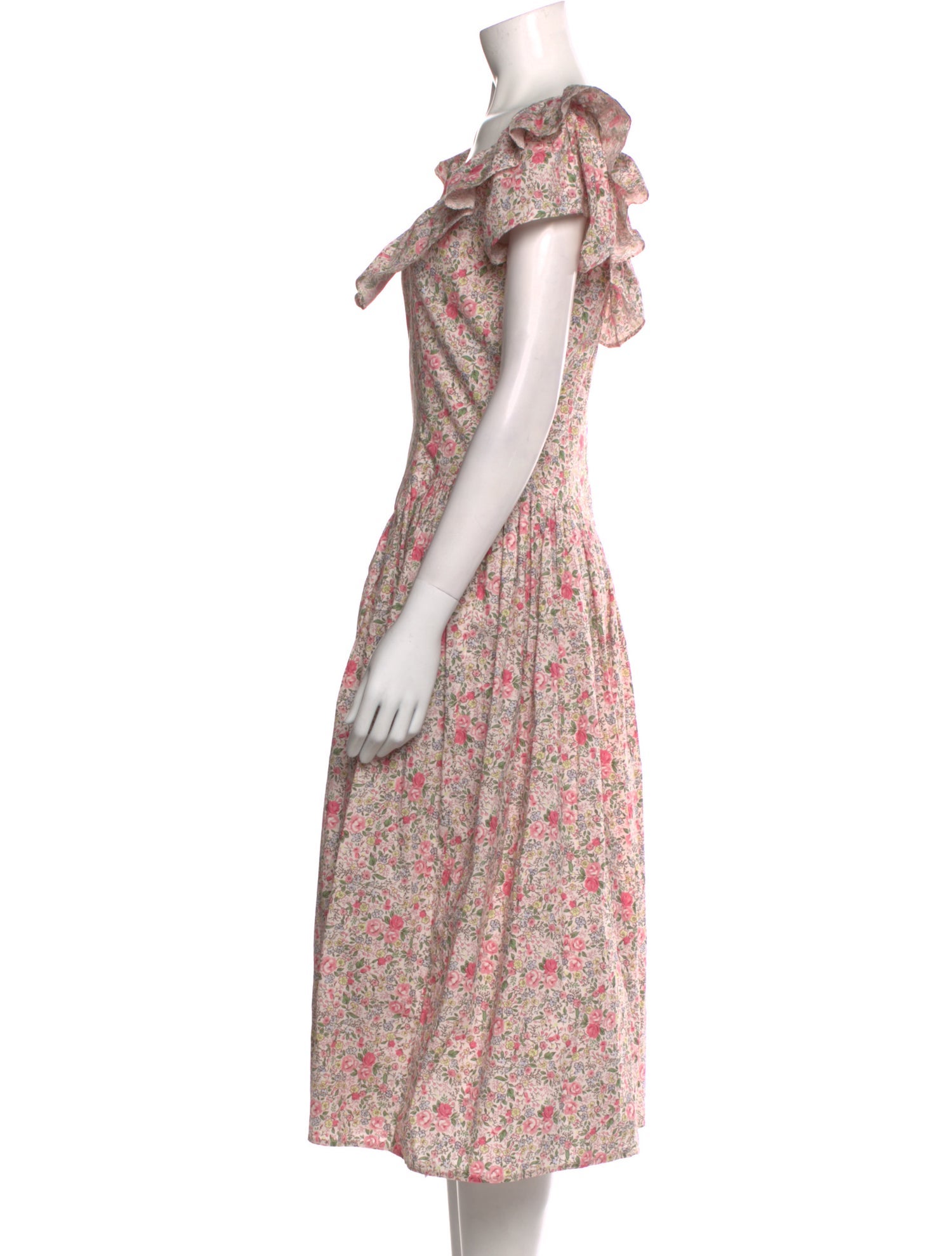Batsheva x Laura Ashley Floral Print Midi Length Dress w/ Tags