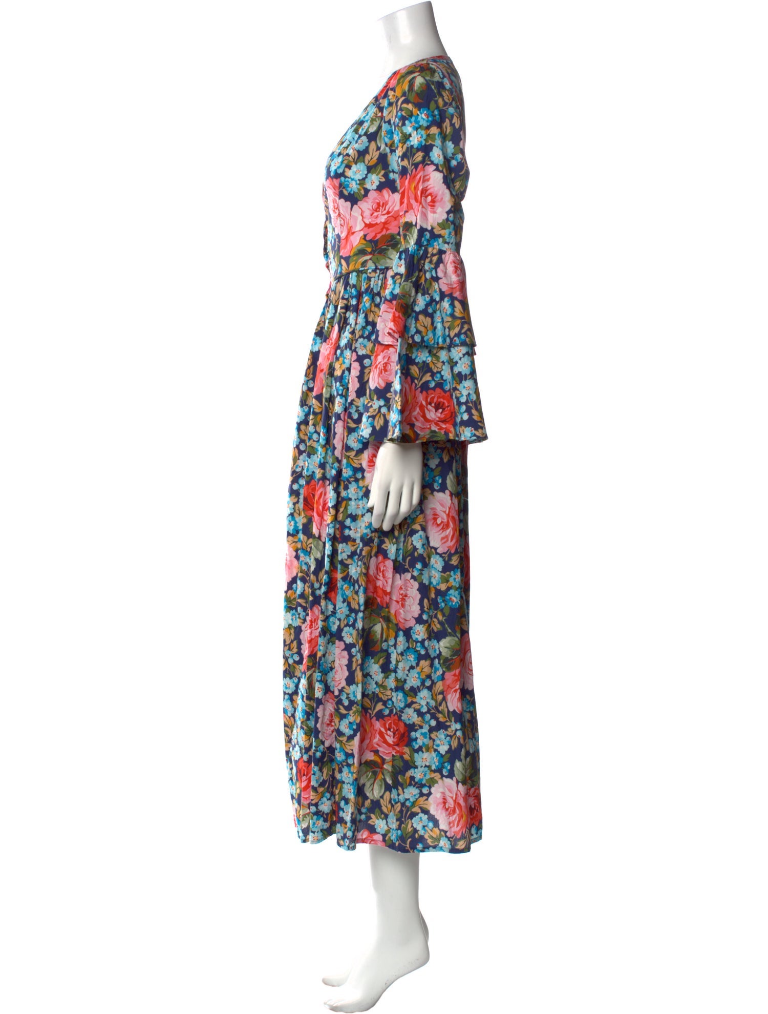 Batsheva x Laura Ashley Floral Print Long Dress