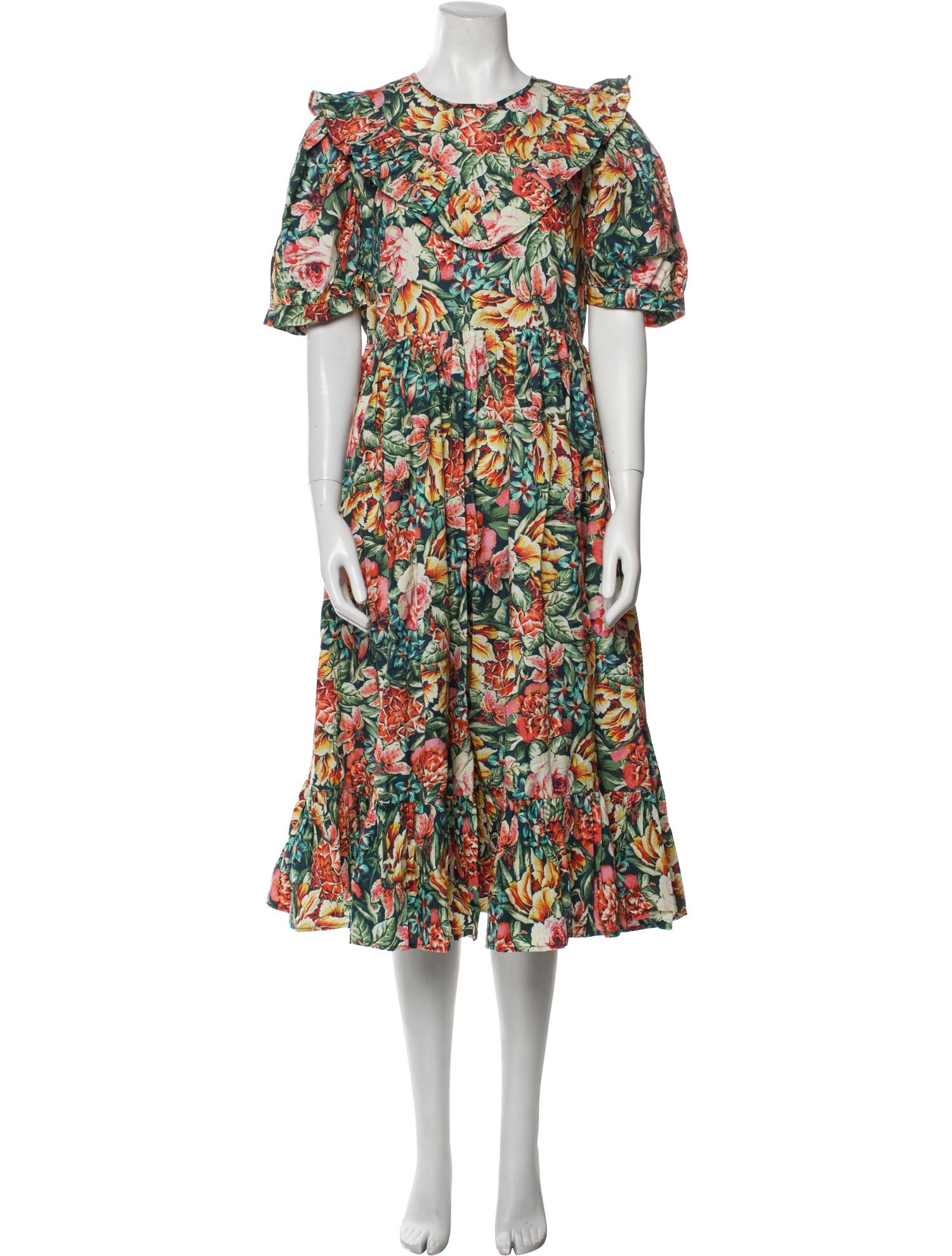 Batsheva x Laura Ashley Floral Print Midi Length Dress w/ Tags