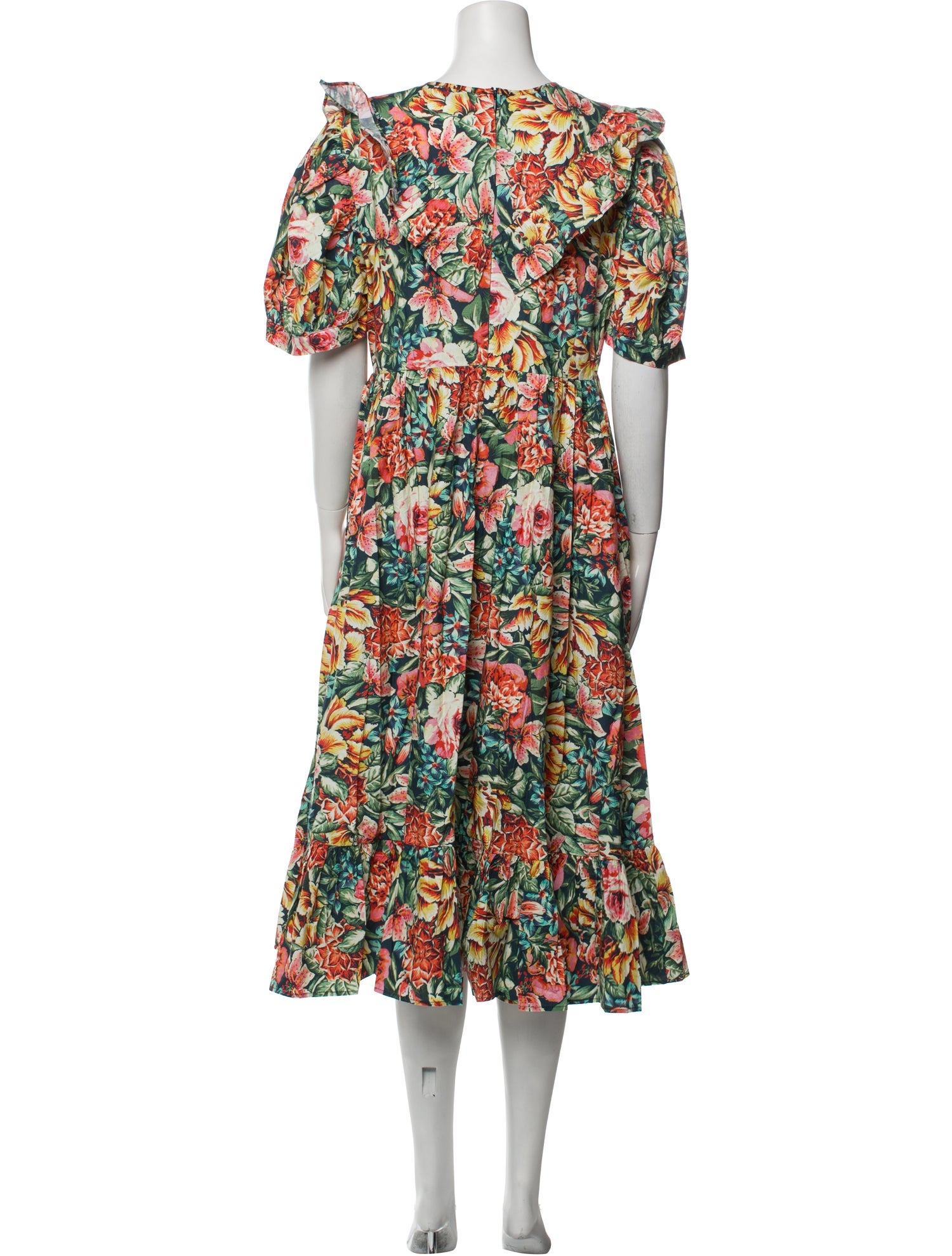 Batsheva x Laura Ashley Floral Print Midi Length Dress w/ Tags
