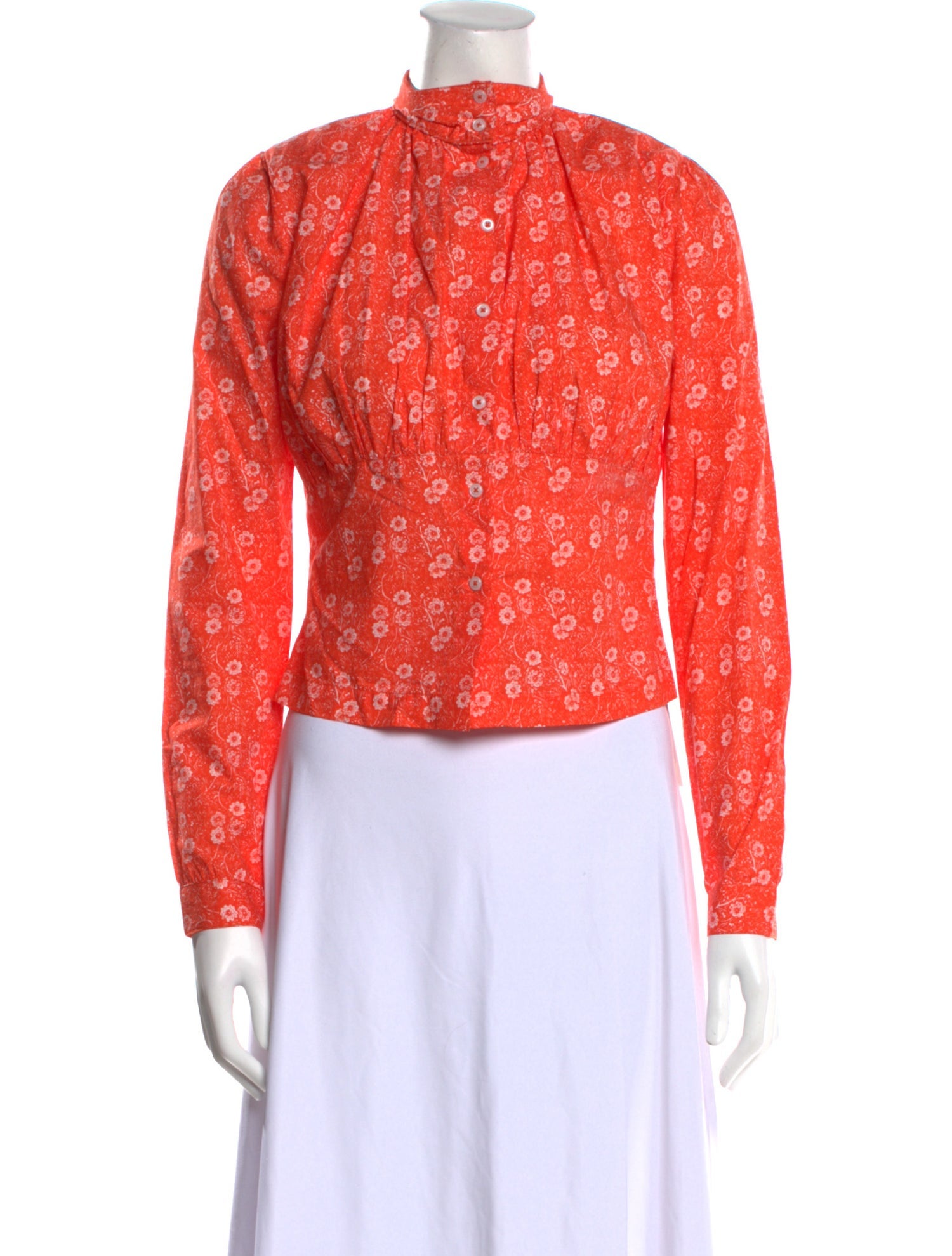 Batsheva x Laura Ashley Floral Print Mock Neck Crop Top w/ Tags