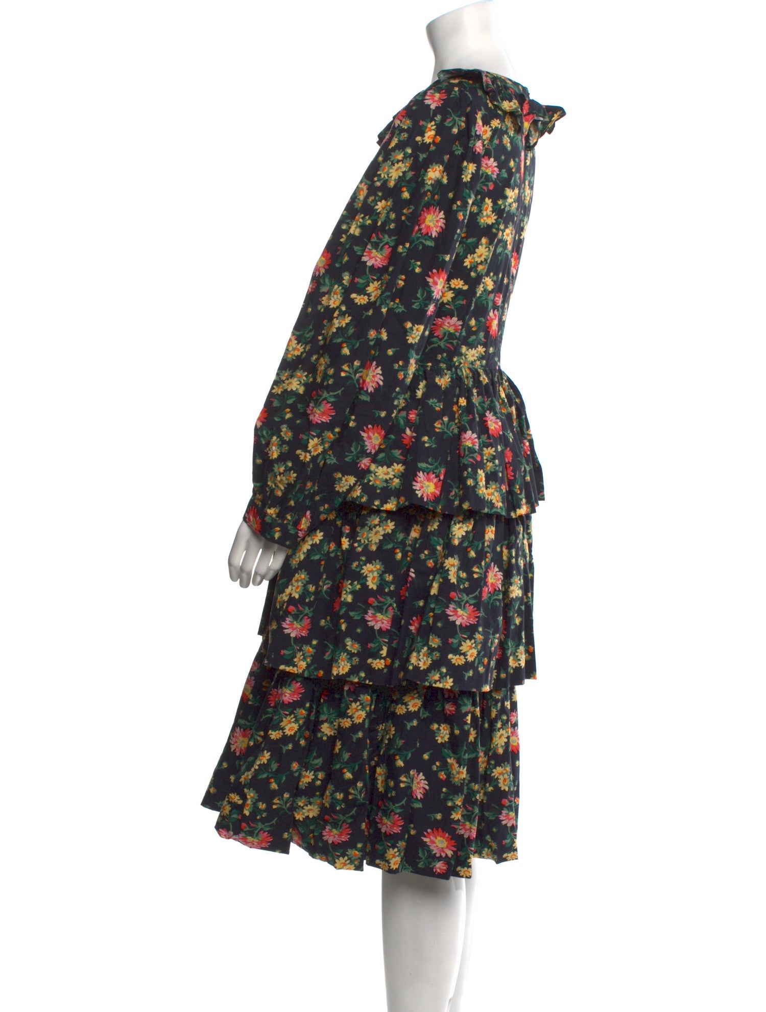 Batsheva x Laura Ashley Floral Print Knee-Length Dress