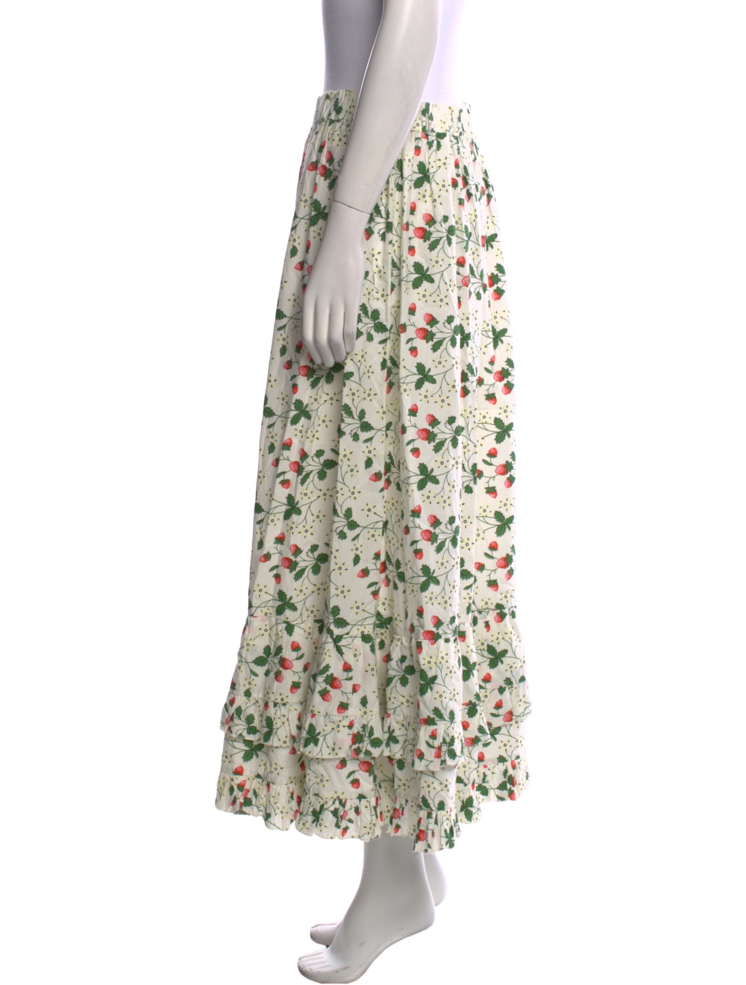 Batsheva x Laura Ashley Floral Print Midi Length Skirt