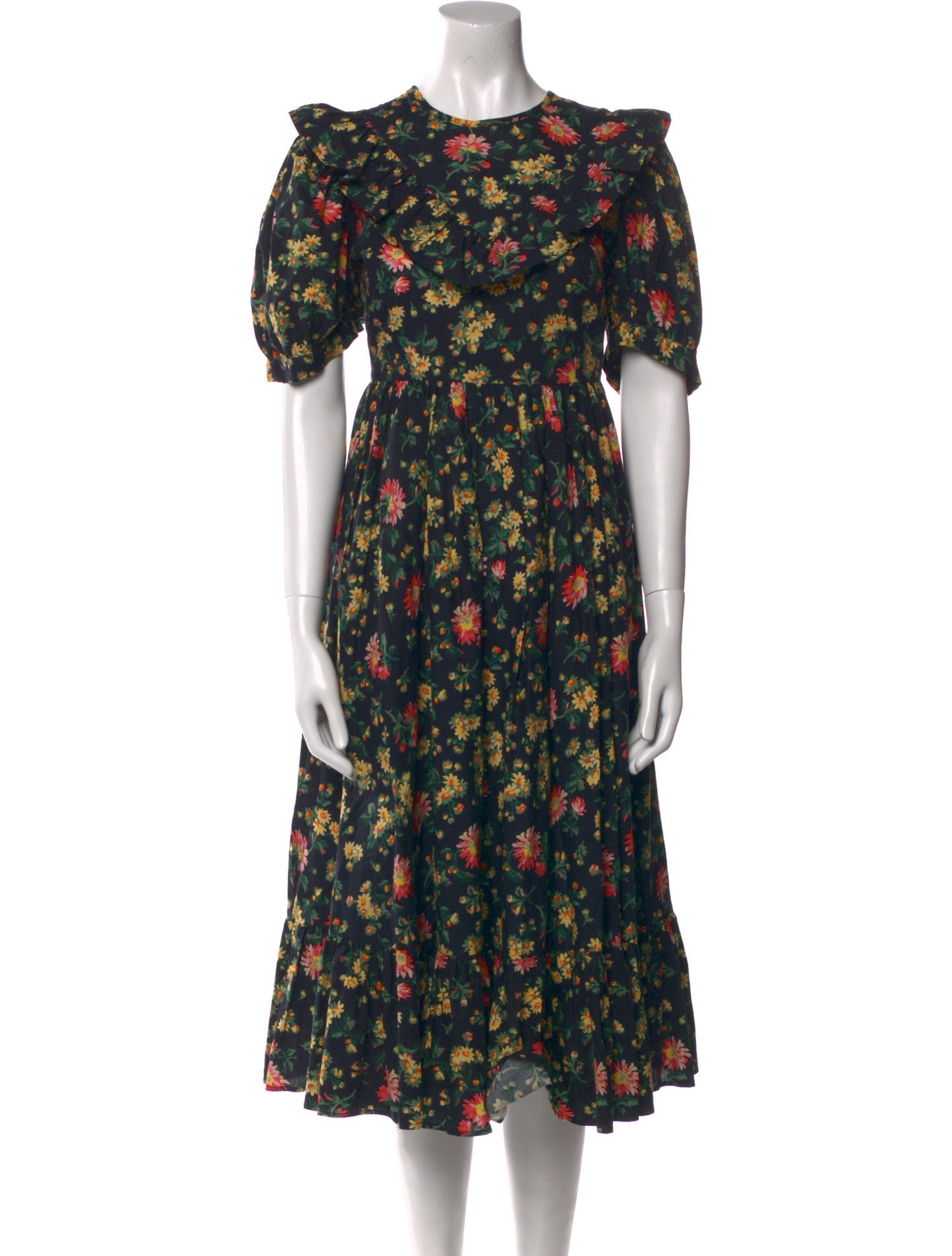 Batsheva x Laura Ashley Floral Print Midi Length Dress
