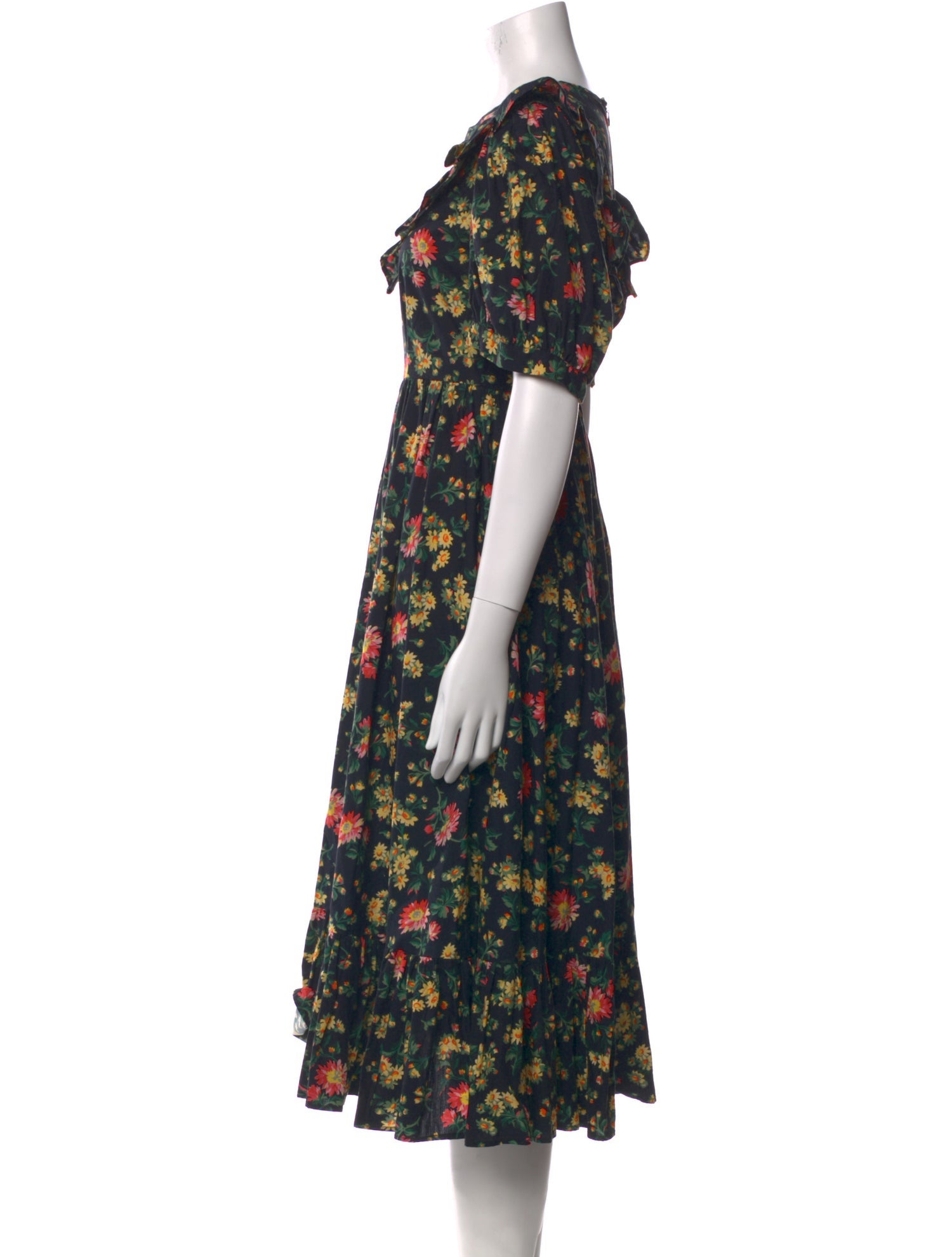 Batsheva x Laura Ashley Floral Print Midi Length Dress
