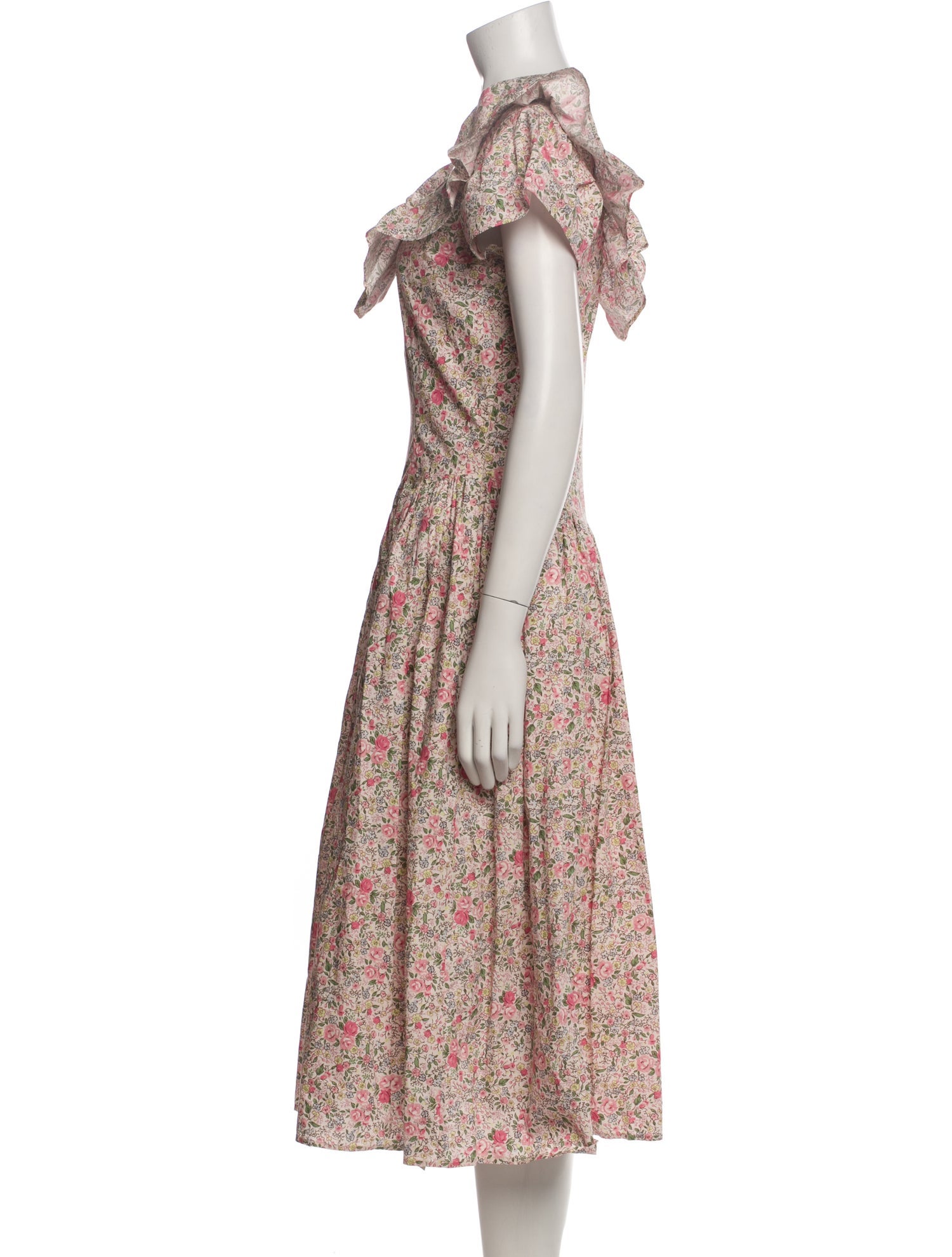 Batsheva x Laura Ashley Floral Print Midi Length Dress w/ Tags