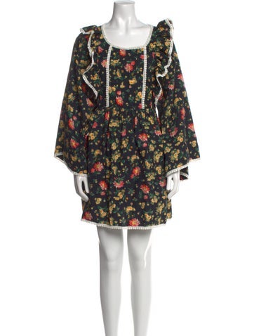 Batsheva x Laura Ashley Dresses Floral Print Mini Dress M
