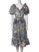 Batsheva x Laura Ashley Floral Print Midi Length Dress