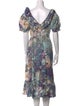 Batsheva x Laura Ashley Floral Print Midi Length Dress
