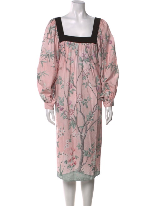 Batsheva x Laura Ashley Floral Print Midi Length Dress