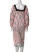 Batsheva x Laura Ashley Floral Print Midi Length Dress