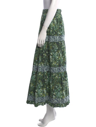 Batsheva x Laura Ashley Floral Print Midi Length Skirt
