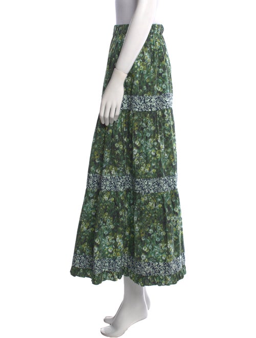 Batsheva x Laura Ashley Floral Print Midi Length Skirt