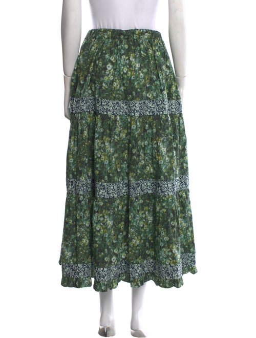 Batsheva x Laura Ashley Floral Print Midi Length Skirt