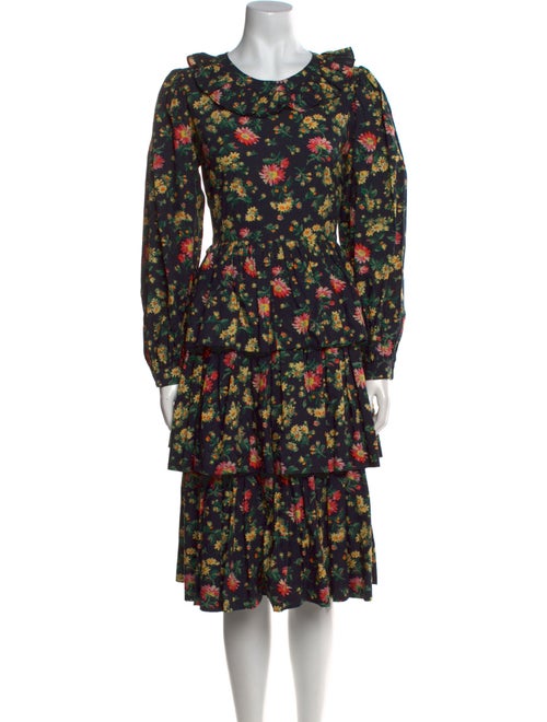 Batsheva x Laura Ashley Floral Print Midi Length Dress