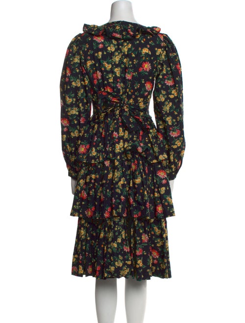 Batsheva x Laura Ashley Floral Print Midi Length Dress