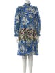 Batsheva x Laura Ashley Floral Print Knee-Length Dress