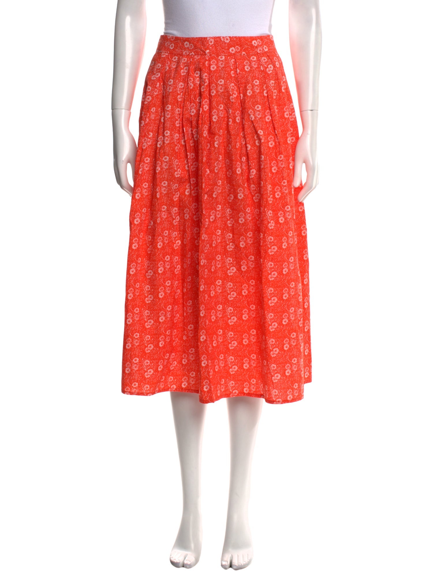 Batsheva x Laura Ashley Floral Print Midi Length Skirt