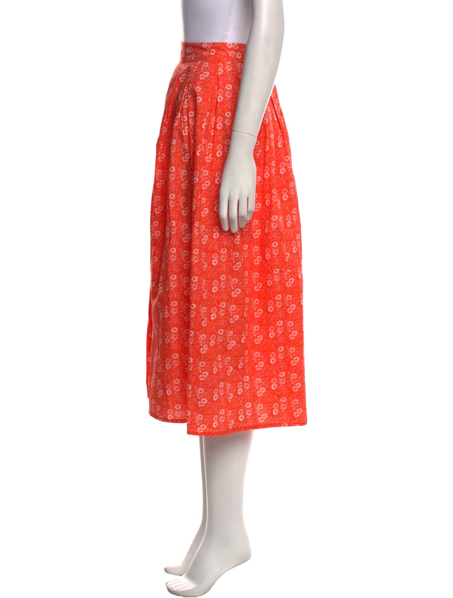 Batsheva x Laura Ashley Floral Print Midi Length Skirt